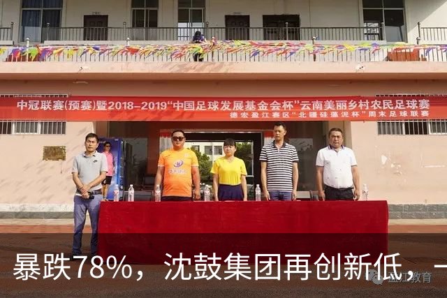 暴跌78%，沈鼓集团再创新低，一个月从82跌到了18！